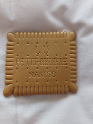 Collectible biscuit coaster used, flexible silicone-rubber