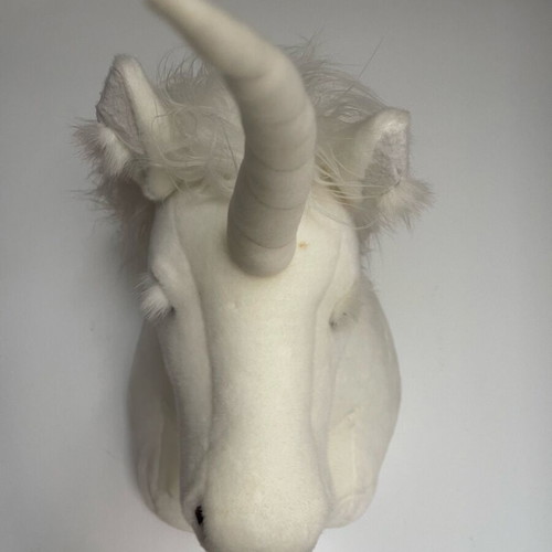 Unicorn plush wall decoration like new