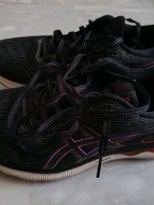Asics Gel Nimbus 24 Γυναικεία Αθλητικά Παπούτσια Σαν Καινούργια Μαύρο Μωβ