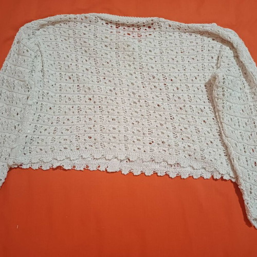 Trendyol knitted cardigan like new, beige, one size
