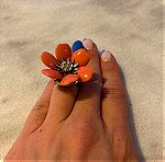  Δαχτυλίδι με λουλούδι