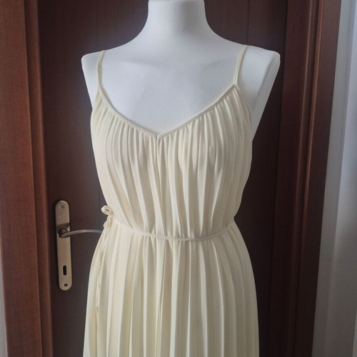 Pleated dress H&M like new, summer yellow, ancient Greek style