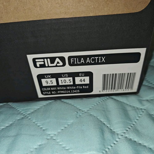 Fila Actix Retro athletic shoes new, in white and red