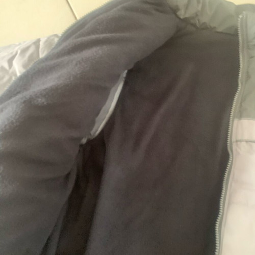 Winter jacket-vest like new gray with fleece lining and detachable sleeves