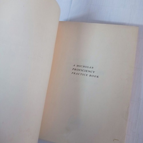 A Michigan Proficiency Practice Book used with notes