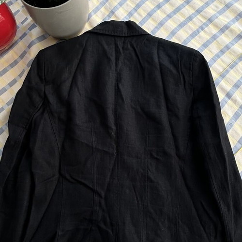 Fidele women's linen jacket medium black like new