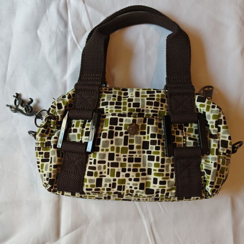Kipling Small Crossbody Bag like new, white multicolor
