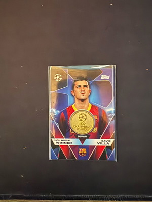 UCL Medal Winner Relic David Villa Match Attax 2025/2026 Barca 25/26