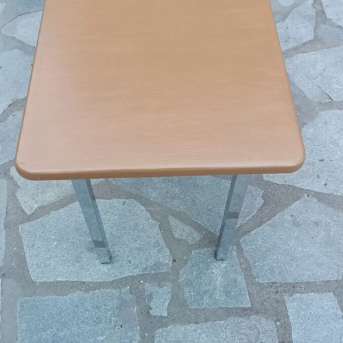 Plywood birch table handmade, oak color, new
