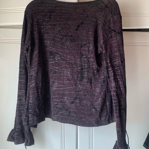 Skirt and jacket set like new, summer purple and black with glitter