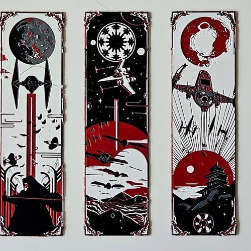 Star Wars 3D bookmarks new, printed with durable PLA+