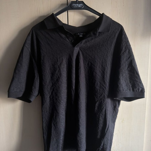 Armani Exchange polo shirt new, size medium, black