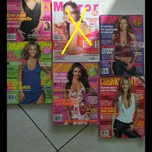 Cosmopolitan and Mirror magazines used, pack of 6 issues