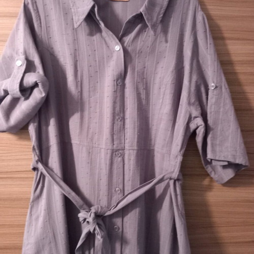 Caramela Long Semizie Dress Like New, Blue, Size 4XL