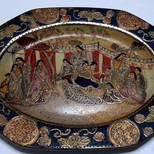 Satsuma decorative plate like new 28.5x20.5cm