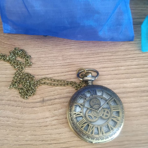 Pocket watch new, mechanical with chain