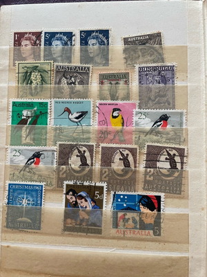 Collectible Australian stamps 1950–1965 in good condition