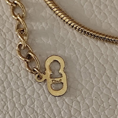 Dior DIO(R) Evolution Gold Plated Necklace like new