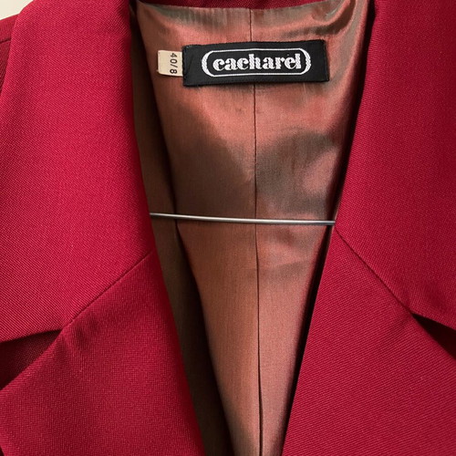 Cacharel jacket like new, burgundy, pure virgin wool