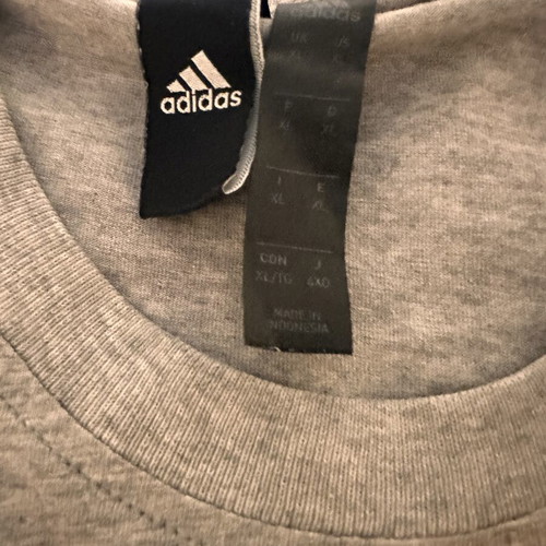 Adidas 3-Stripes men's T-shirt, grey melange, size XL