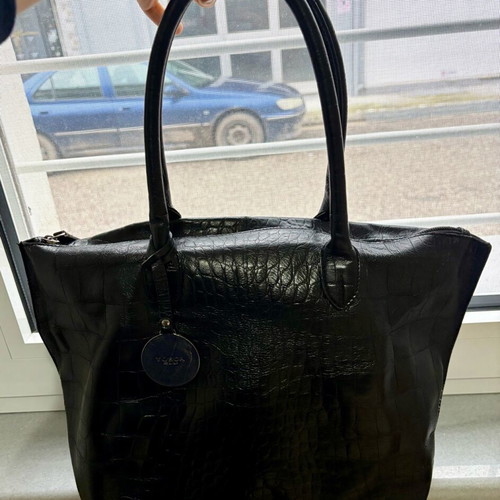 Tosca Blu shoulder bag black leather used