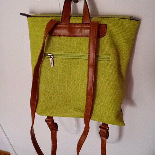 Bag to Bag Backpack Green Like New