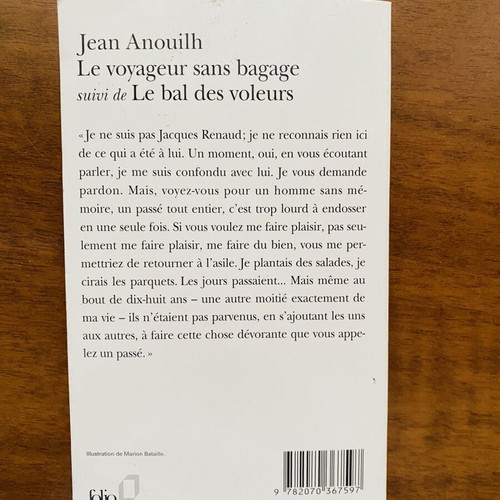 Book used, French language