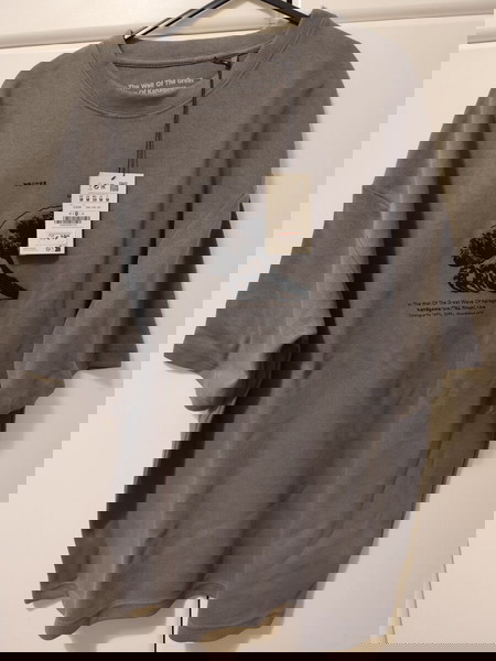 Pull & bear ολοκαίνουργια μπλούζα medium με μεγάλη φόρμα