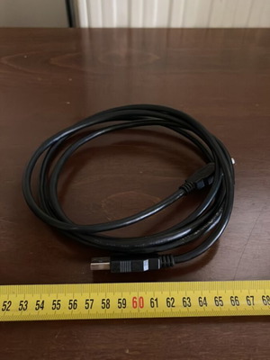 USB Male to USB Male Cable 1.8m, USB3 Speed, like new