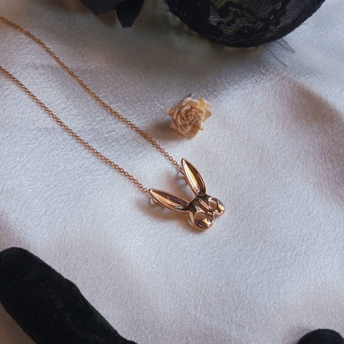 Masquerade necklace set new, gold color stainless steel