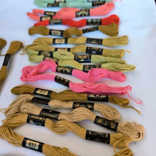 DMC embroidery threads new, all together