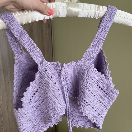 Handmade lilac top new