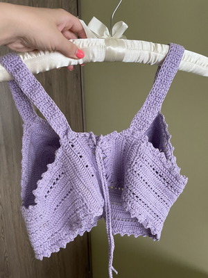Handmade lilac top new