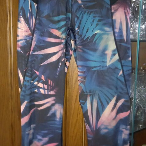 Sports leggings used multicolor, size S