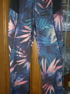 Sports leggings used multicolor, size S