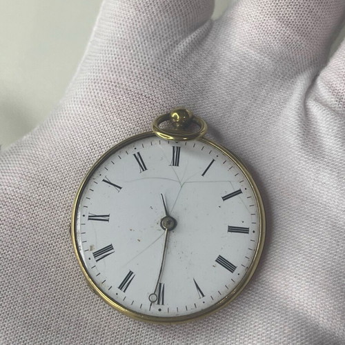 Antique French Pocket Watch cylinder escapement, like new