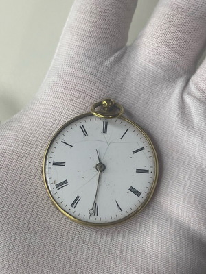 Antique French Pocket Watch cylinder escapement, like new