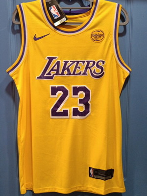 NBA Lakers Nike 23 James jersey new, authentic