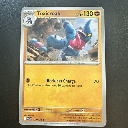 Toxicroak 079/132 Mega Evolution Pokemon card
