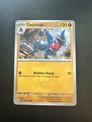 Toxicroak 079/132 Mega Evolution Pokemon card
