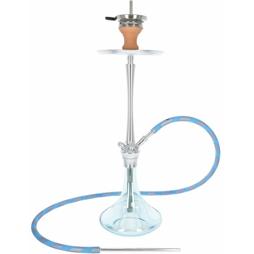 El Badia C7 v1 hookah, pink and blue