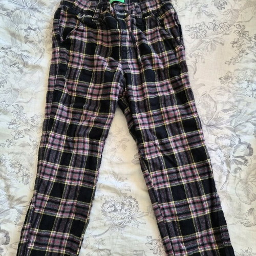 Benetton pants and Zara checkered shirt like new for ages 3-5