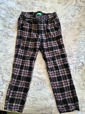 Benetton pants and Zara checkered shirt like new for ages 3-5