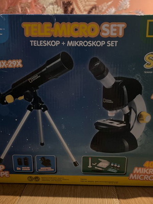 National Geographic Tele-Micro set telescope and microscope used for kids
