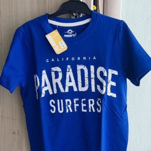 Pepperts blue cotton short-sleeve T-shirt for boys 8-10 years