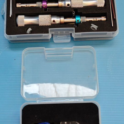 Locksmith Training Kit with Transparent Cylinder and 3 Tubular Picks