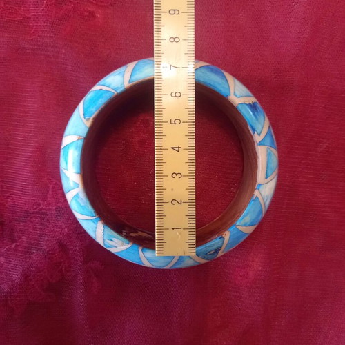 Vintage handmade bracelet with turquoise mosaic like new
