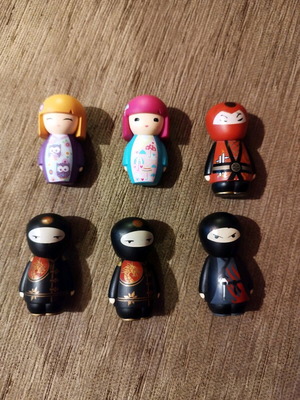 Kimidoll miniatures like new, set of 6 pieces