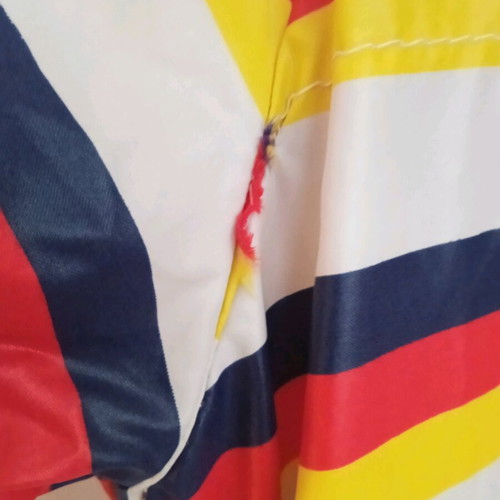 Children's vintage waterproof jacket like new, size 8-9, striped