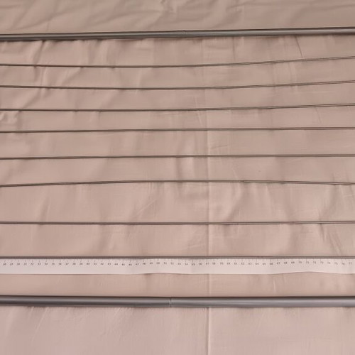 Metal clothes drying rack for balcony, 10 rods, 10.5m length